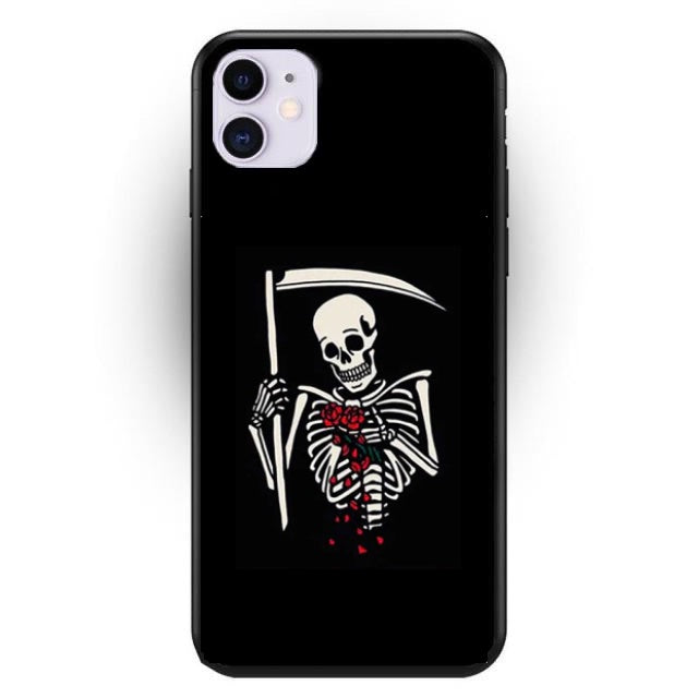 Reaper with Roses Skeleton Series iPhone Smartphone Case