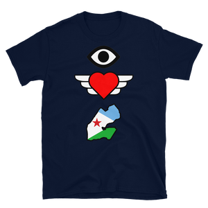 "I Love Djibouti" Short-Sleeve Unisex T-Shirt