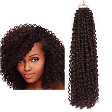 Load image into Gallery viewer, 8 inch Curly Crochet Ombre Hair Braiding Extensions
