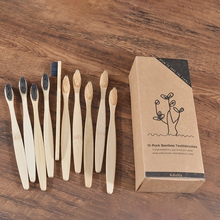 Load image into Gallery viewer, Colorful Eco Bamboo Toothbrush Set