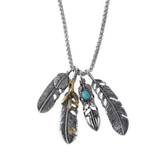 Load image into Gallery viewer, Aboriginal American Feather and Eagle Claw Necklace