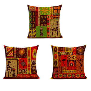 45cm x 45cm Aboriginal Textiles Pillow Cushion Cases Set