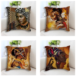45cm x 45cm African Women Print Pillow Cushion Cases Part II
