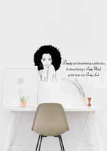 Load image into Gallery viewer, Beauty Quote African Wall Art Decor Large Vinyl Sticker