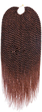 Load image into Gallery viewer, Dark Brown Senegalese 12inch 18inch Ombre Crochet Twist Braids