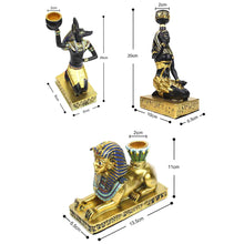 Load image into Gallery viewer, Classic Egyptian Deity Figurine Candle Holders