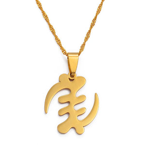 GVDŠ Adinkra symbol necklace/multi-color enamel – GVDŠSHOP