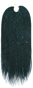 Green Senegalese 12inch 18inch Ombre Crochet Twist Braids