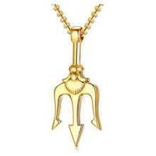 Load image into Gallery viewer, Trident Pendant Necklsce