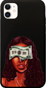 "100 Dollar Bill" Black Melanin Poppin iPhone Smartphone Case