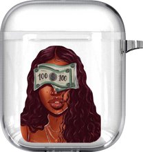 Load image into Gallery viewer, &quot;Kash Dolls&quot; Transparent Melanin Poppin Airpod Earphones Case Covers