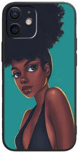 Black Girl in Fine Dress Melanin Poppin iPhone Smartphone Case