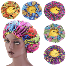 Load image into Gallery viewer, Large African Print Sleep Bonnet Caps