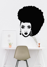 Load image into Gallery viewer, Cyber Afro African Wall Art Decor Large Vinyl Sticker