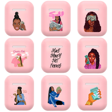 Load image into Gallery viewer, &quot;Kash Dolls&quot; Pink Melanin Poppin Airpod Earphones Case Covers