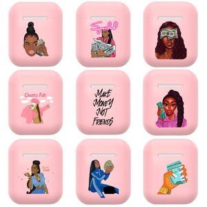"Kash Dolls" Pink Melanin Poppin Airpod Earphones Case Covers