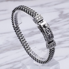 Load image into Gallery viewer, Stainless Steel Ankh Link Chain Bracelet
