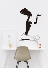 Load image into Gallery viewer, Woman Giving Libations African Wall Art Decor Large Vinyl Sticker