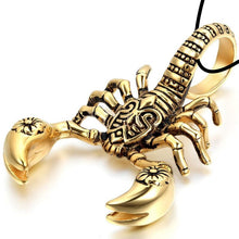 Load image into Gallery viewer, Gold and Silver Scorpion Pendant Necklace
