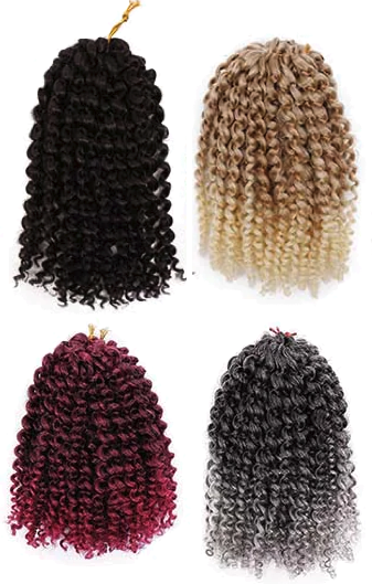 Curly Crochet Extension Braids 8inch, 12inch