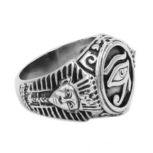 Load image into Gallery viewer, Silver Eye Of Horus Wadjet Ring