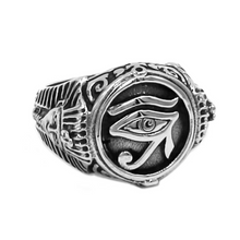 Load image into Gallery viewer, Silver Eye Of Horus Wadjet Ring