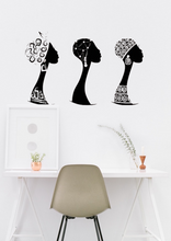 Load image into Gallery viewer, Three Women African Wall Art Decor Large Vinyl Sticker