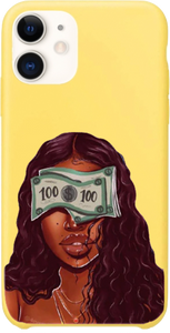 "100 Dollar Bills" Yellow Melanin Poppin iPhone Smartphone Case