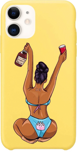 "Party Time" Yellow Melanin Poppin iPhone Smartphone Case