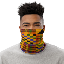 Load image into Gallery viewer, &quot;Ghana Kente&quot; African Print Pattern Snood Neck Gaiter