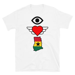 "I Love Ghana" Short-Sleeve Unisex T-Shirt