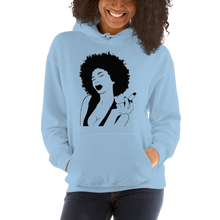Load image into Gallery viewer, Afro Girl and Lipstick Unisex Hoodie