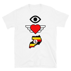 "I Love Uganda" Short-Sleeve Unisex T-Shirt