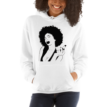 Load image into Gallery viewer, Afro Girl and Lipstick Unisex Hoodie