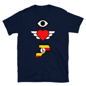 "I Love Uganda" Short-Sleeve Unisex T-Shirt
