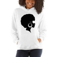 Load image into Gallery viewer, Afro, Sunglasses and Earrings Hoodie