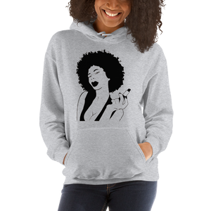 Afro Girl and Lipstick Unisex Hoodie