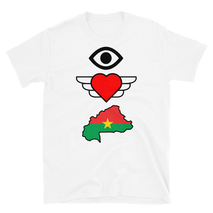 "I Love Burkina Faso" Short-Sleeve Unisex T-Shirt