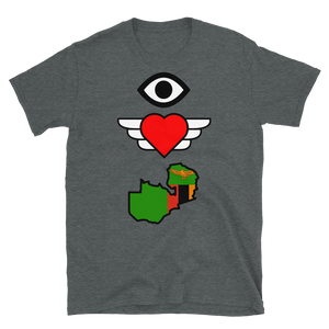 "I Love Zambia" Short-Sleeve Unisex T-Shirt