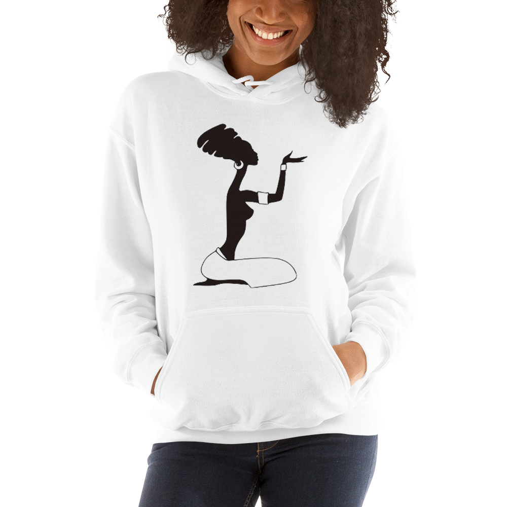 African Woman Praying and giving Libation Hoodie