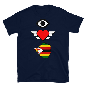 "I Love Zimbabwe" Short-Sleeve Unisex T-Shirt