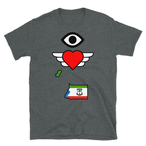 "I Love Equatorial Guinea" Short-Sleeve Unisex T-Shirt