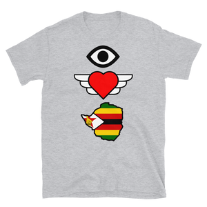 "I Love Zimbabwe" Short-Sleeve Unisex T-Shirt
