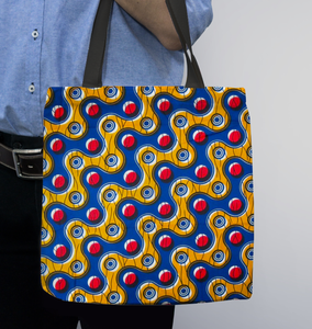 "The Mossi" Textile Basketweave Tote Bag