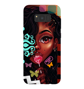 "Girl with Lollipop Braids and Left Eye" Melanin Lust Series Samsung Smartphone Flexi Cases