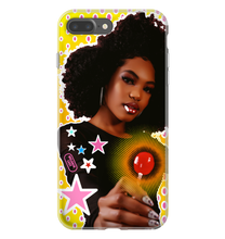 Load image into Gallery viewer, &quot;Sweet Red Lollipop and in Black&quot; Melanin Magic Series iPhone Smartphone Cases