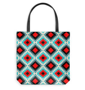 "The Asante" Textile Basketweave Tote Bag