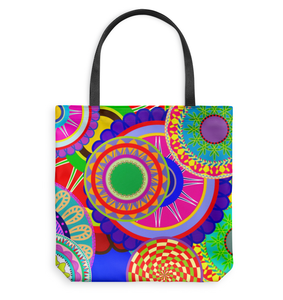 "The Songhai" Textile Basketweave Tote Bag