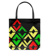 Load image into Gallery viewer, &quot;The Sine&quot; Textile Basketweave Tote Bag