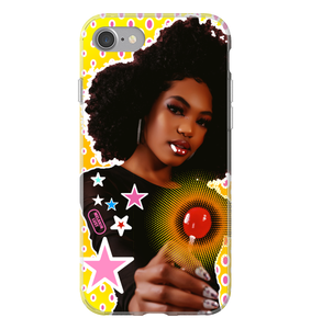 "Sweet Red Lollipop and in Black" Melanin Magic Series iPhone Smartphone Cases